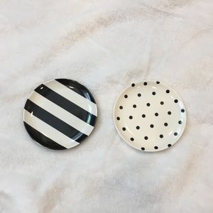 Kate Spade Black and White Coasters- Set of 2